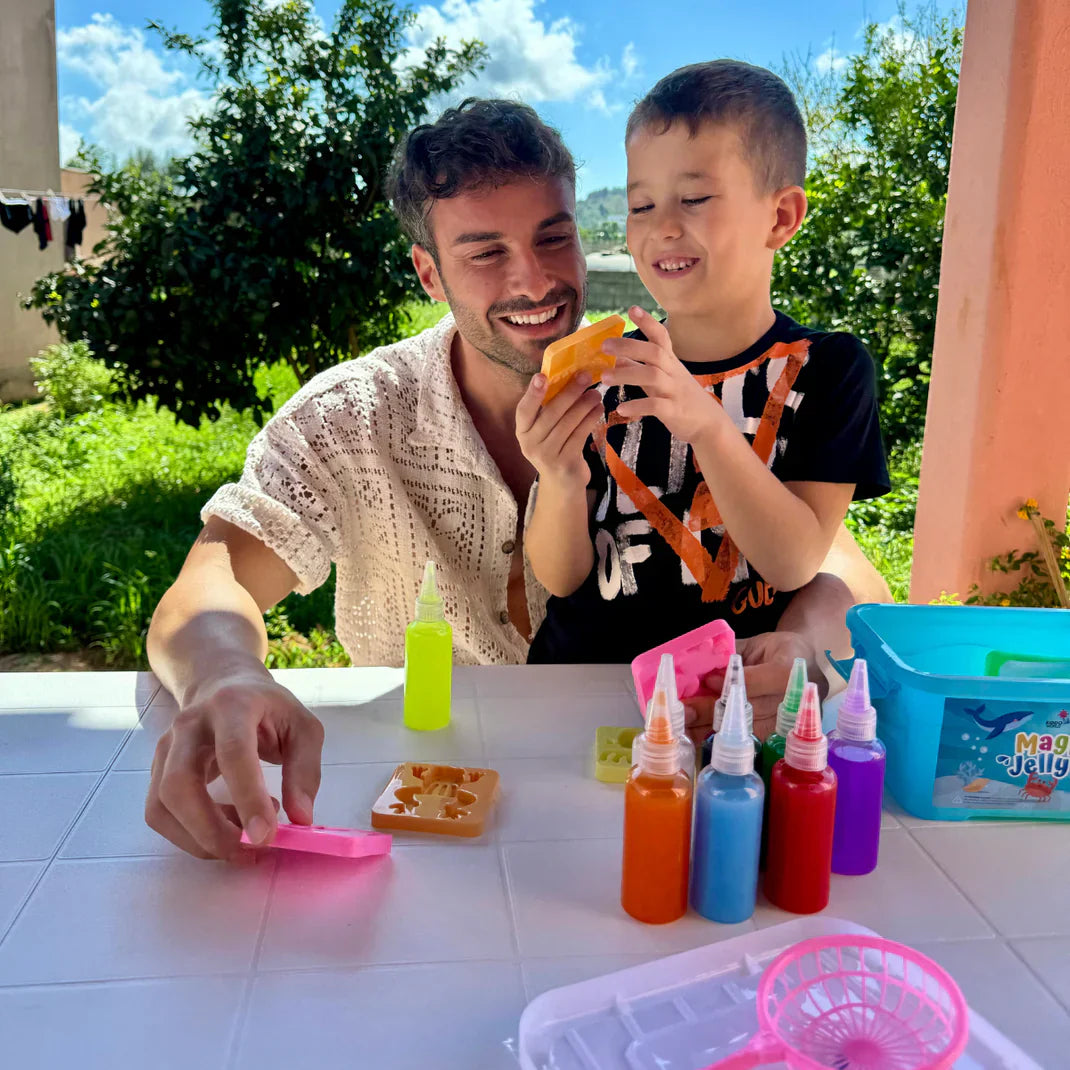 Magische gelei voor het maken van waterelfjes – 4, 8 of 12 kleuren (vanaf 2 jaar)