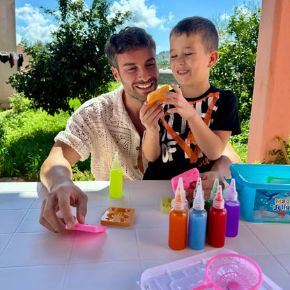 Magische gelei voor het maken van waterelfjes – 4, 8 of 12 kleuren (vanaf 2 jaar)