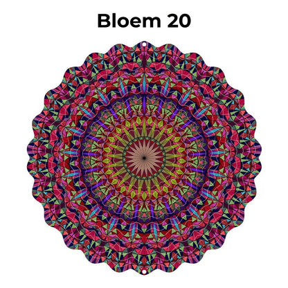 Hangende Windvanger Mandala-3D-effect