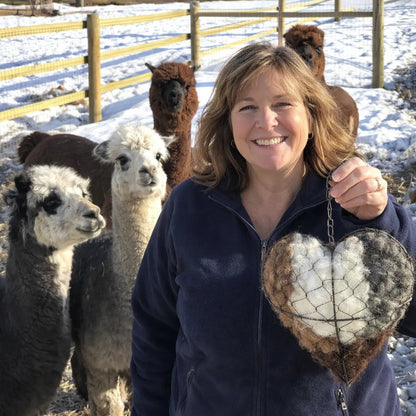 🕊️ Handgemaakt alpacawol vogelnest bekleding