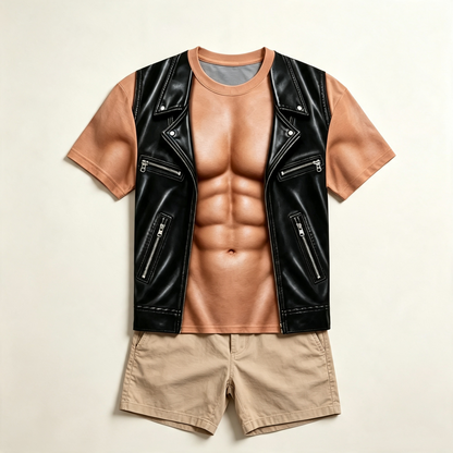 T-shirt met Spierprint