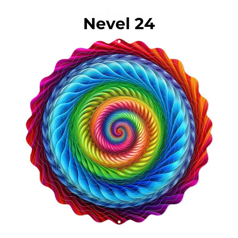 Hangende Windvanger Mandala-3D-effect