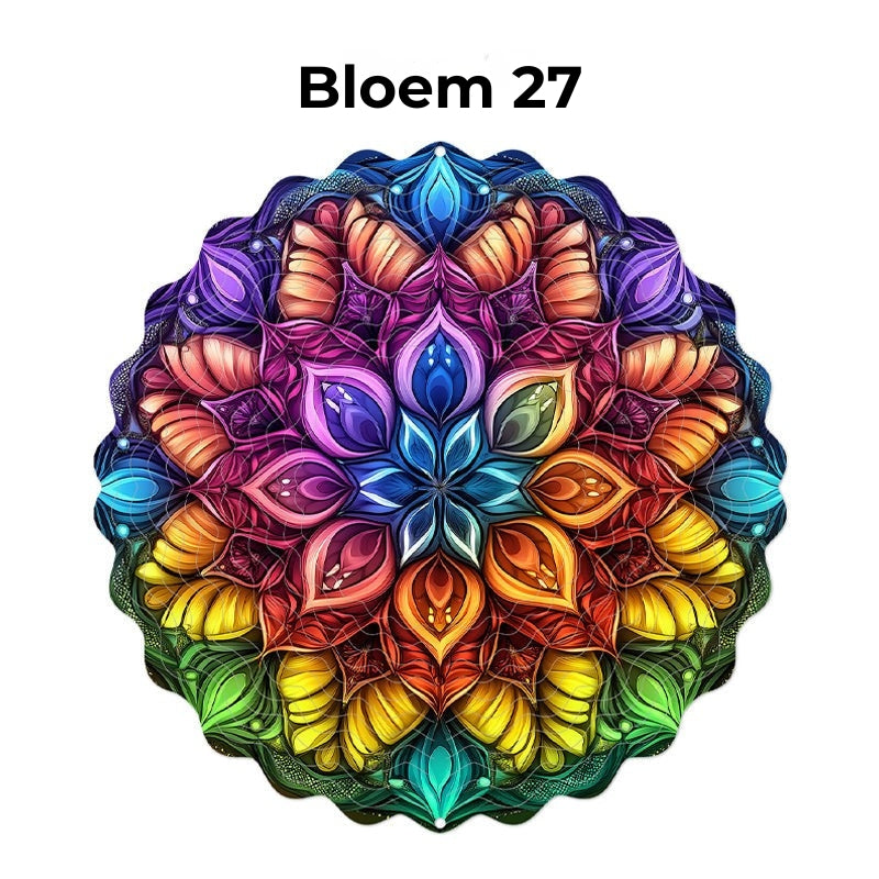 Hangende Windvanger Mandala-3D-effect