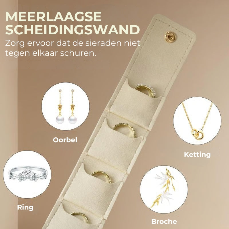 3-delige opvouwbare multifunctionele sieradenetui