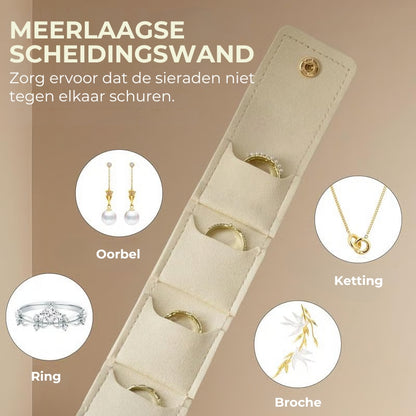 3-delige opvouwbare multifunctionele sieradenetui