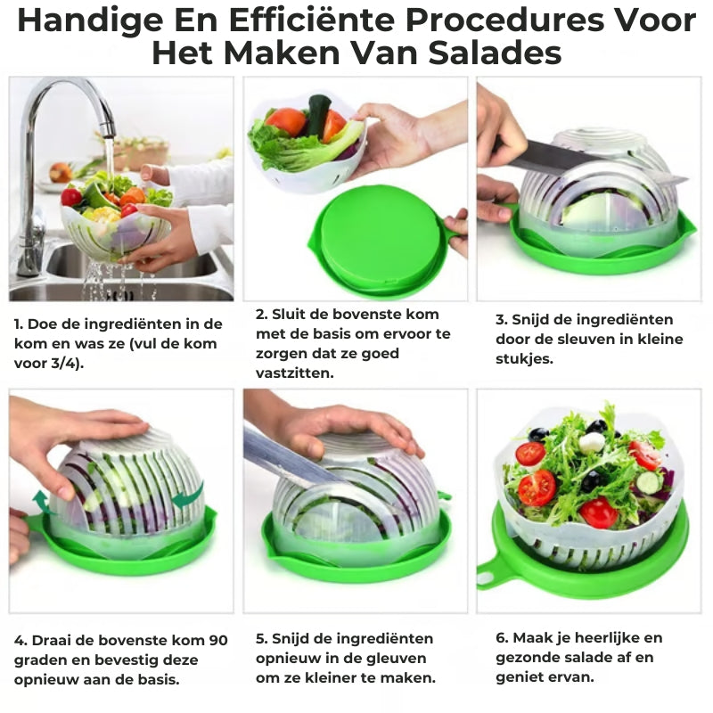 🎁Instant Salade Kom - Snij fruit en groenten in 15sec