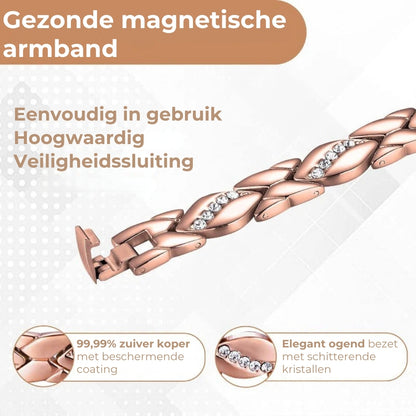 Magnetische koperen armband