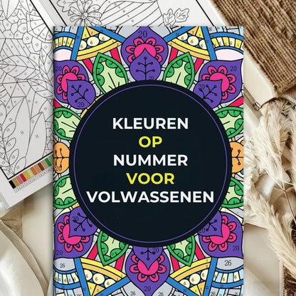 Kleuren op Nummer Kleurboek voor Volwassenen