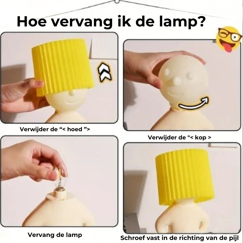 Modest Mike™ – De lamp met de magische knop 💡