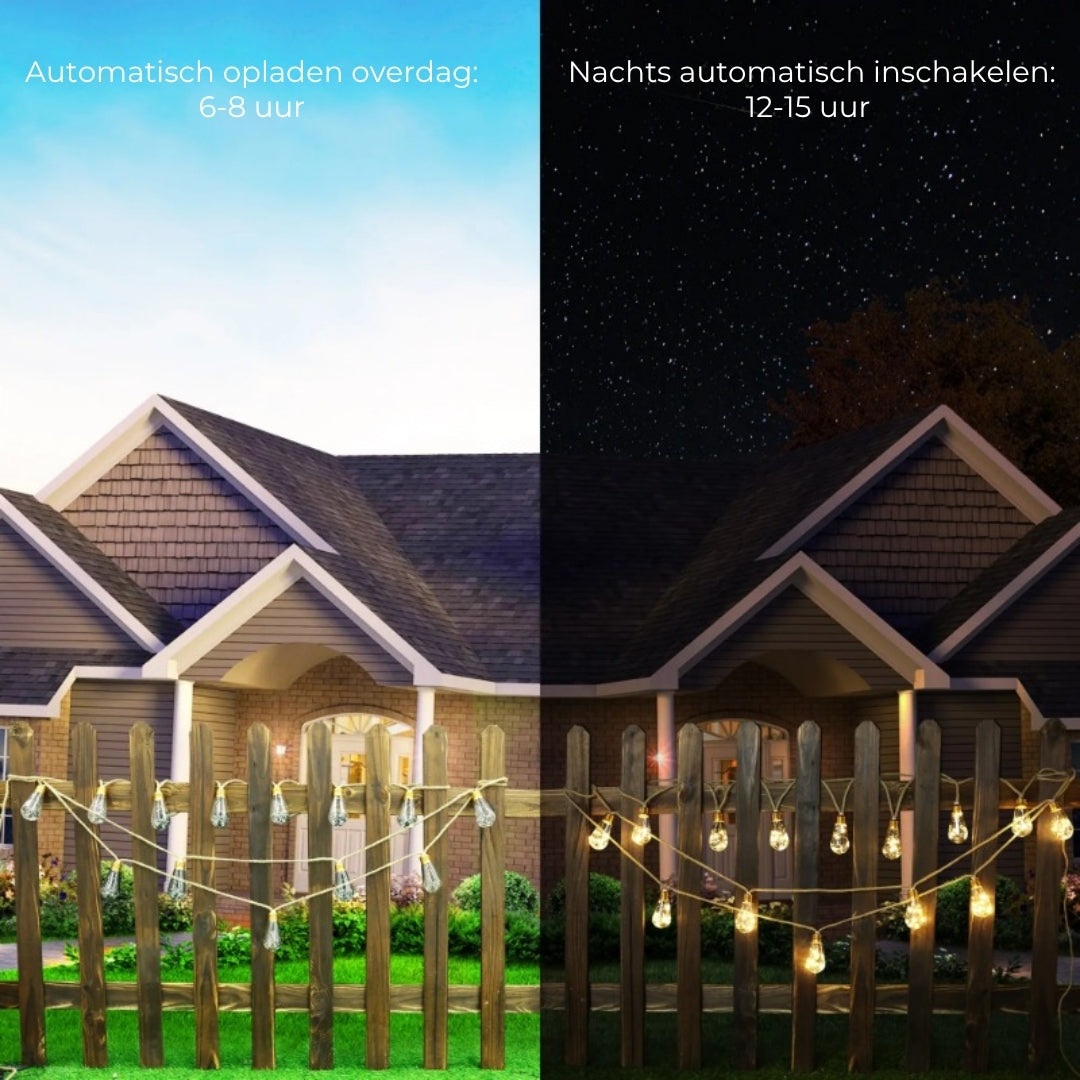 Lichtslinger van Henneptouw op Zonne-Energie