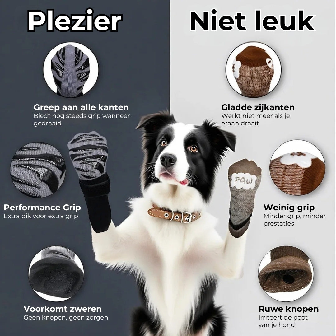 Anti-Slip Hondensokken - 4 Stuks