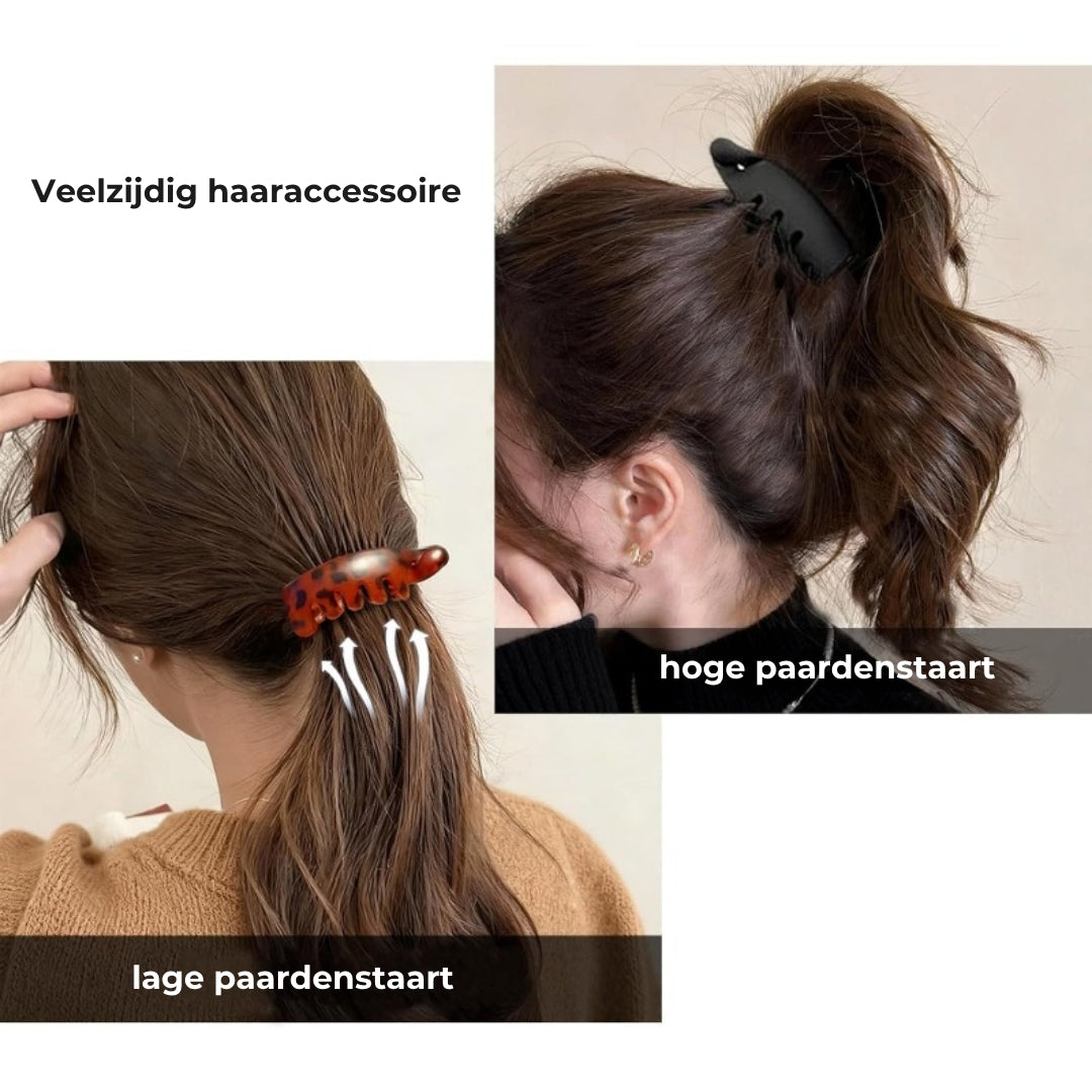 Direct volume paardenstaart haarspeld (4 kleuren)