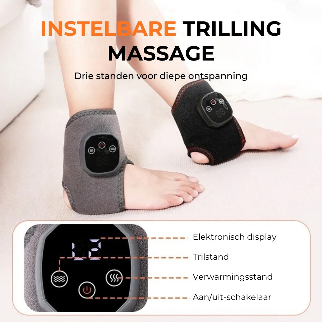 Enkelmassageapparaat met Warmte en Trillingen
