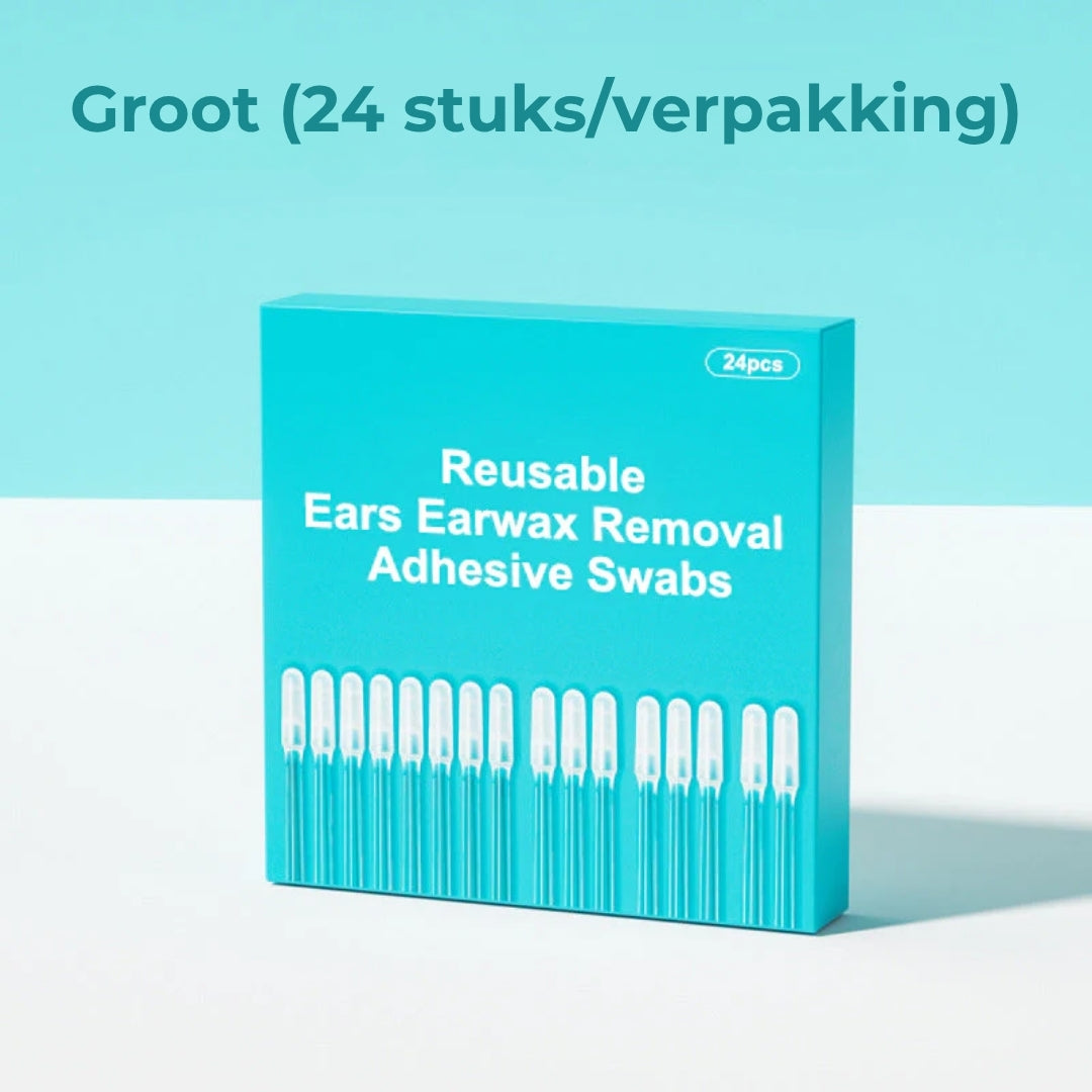 Herbruikbare Oorsmeer Kleefstaafjes - 24 Stuks