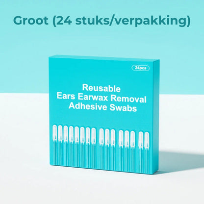 Herbruikbare Oorsmeer Kleefstaafjes - 24 Stuks