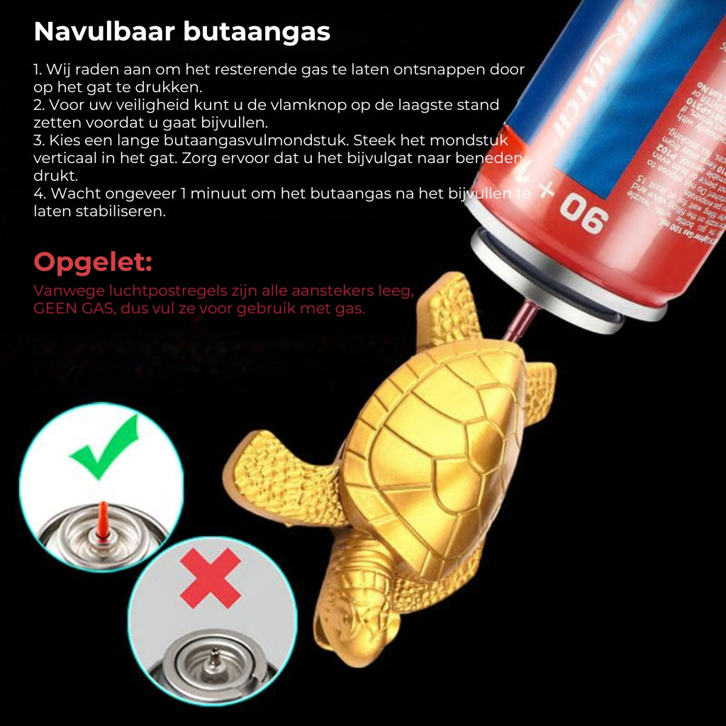 Schildpad Aansteker