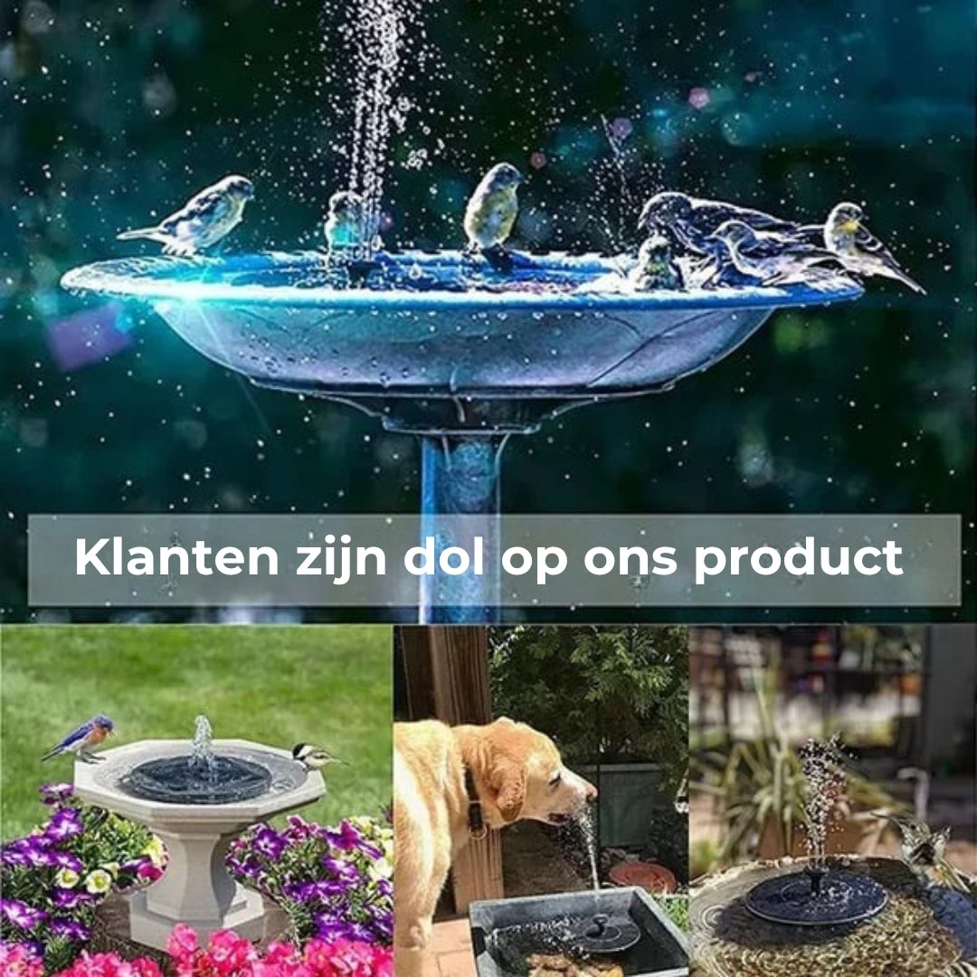Automatische Fontein op Zonne-Energie