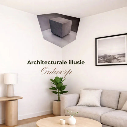 3D optische illusie hoekmuursticker