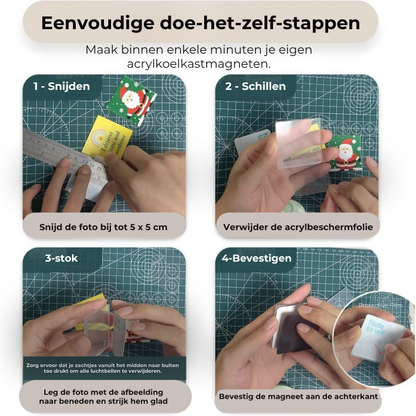 Eenvoudige doe-het-zelf fotomagneten (10st)