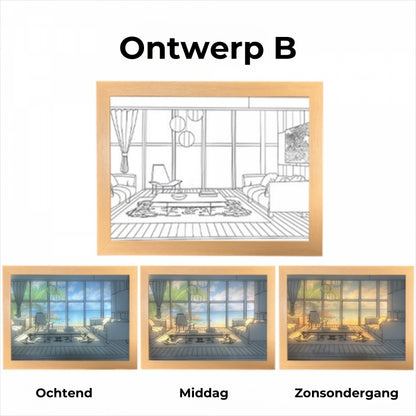 LED Creatieve Portret Wandversiering