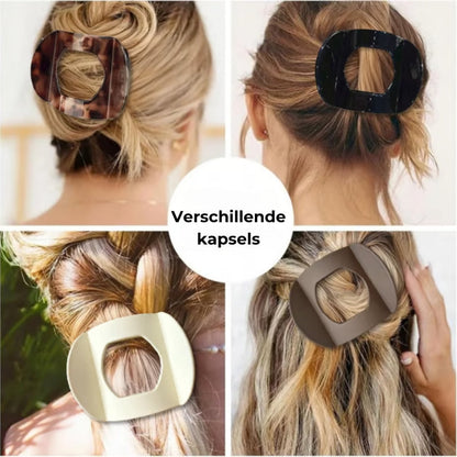 💖Casual Veelzijdige Effen Haarclips (4st)