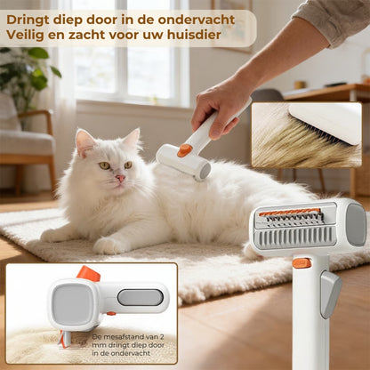 2-in-1 Ontklittingsborstel voor Huisdieren