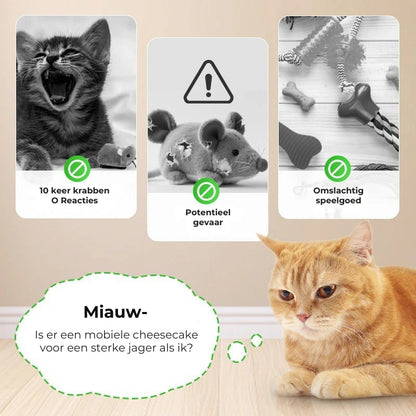 🐭 Interactief, bewegend muisspeeltuig voor katten