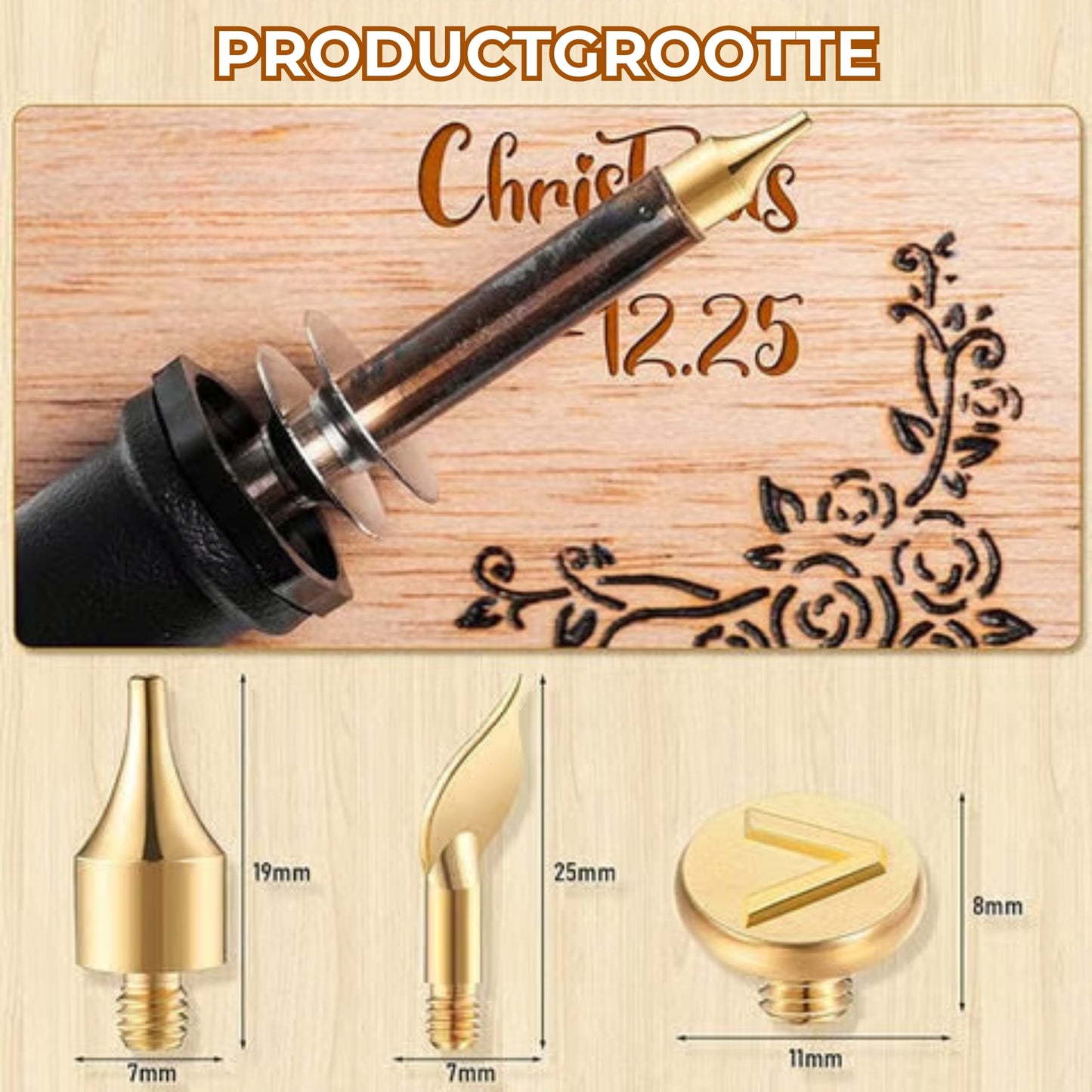 Hout Graveerpen Set