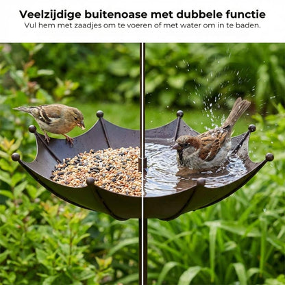 Hangende Paraplu Voer- en Drinkbak voor Vogels