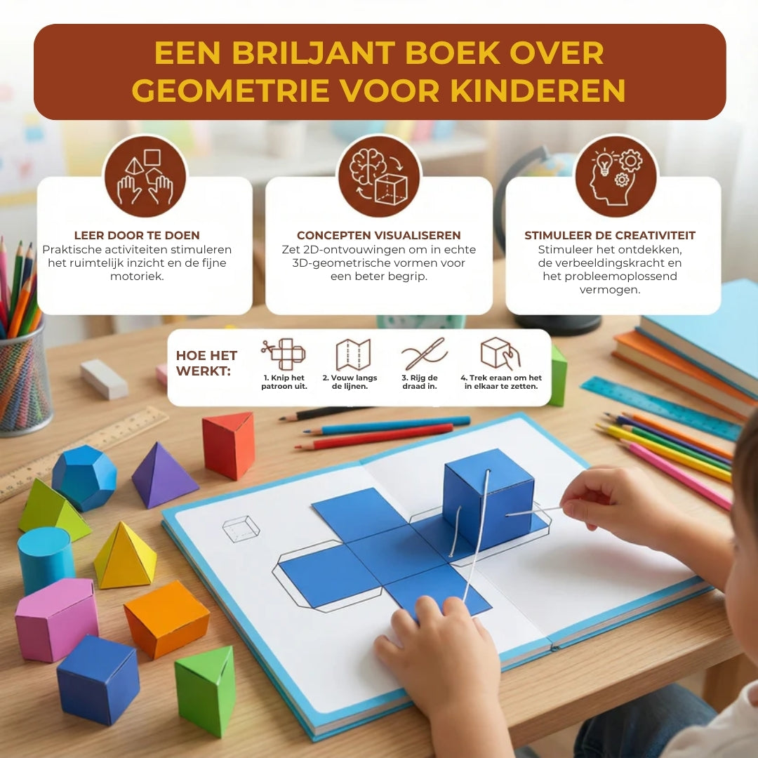 3D Ruimtemeetkundeboek voor Kinderen