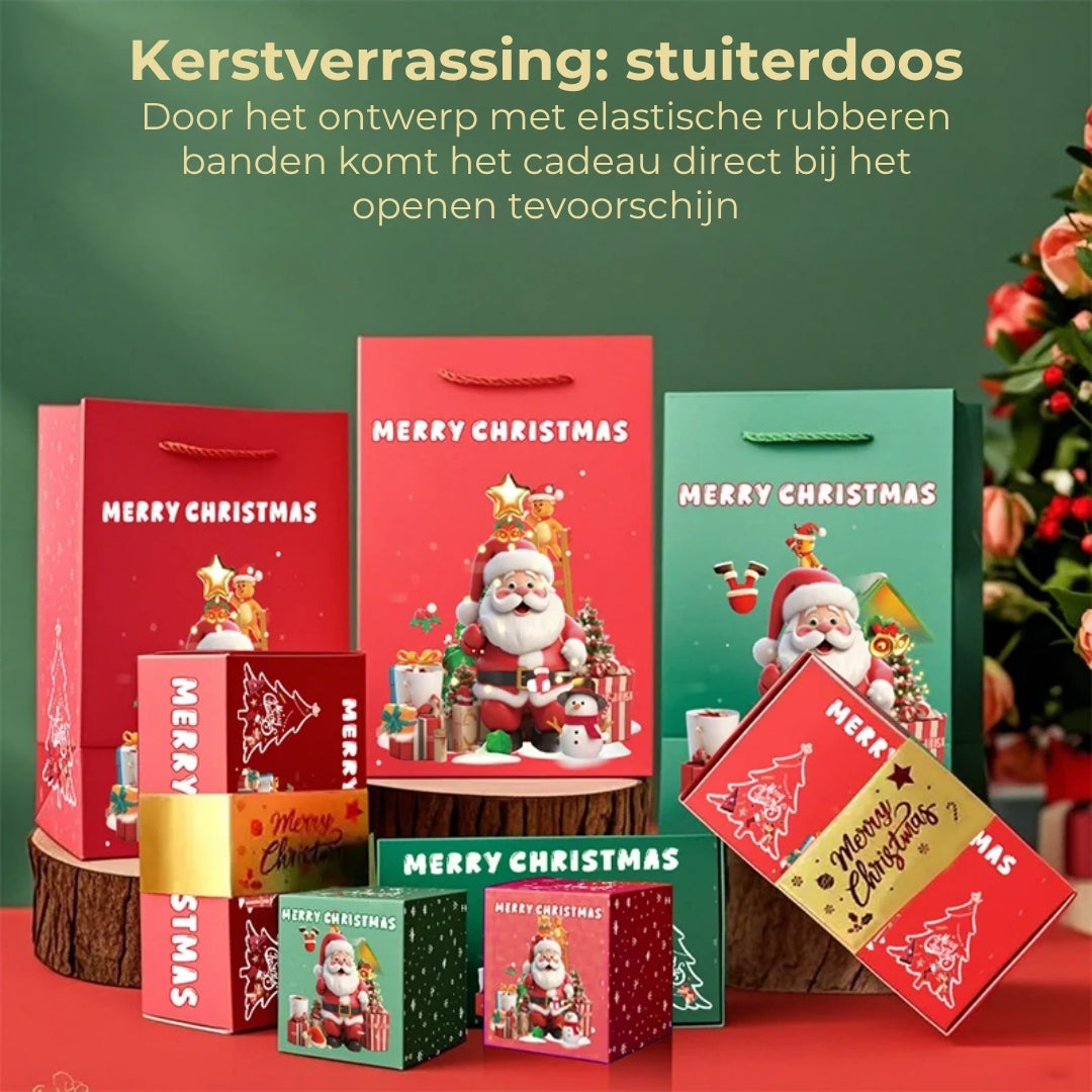 Pop-Up Kerstcadeaudoos met Explosie-Effect