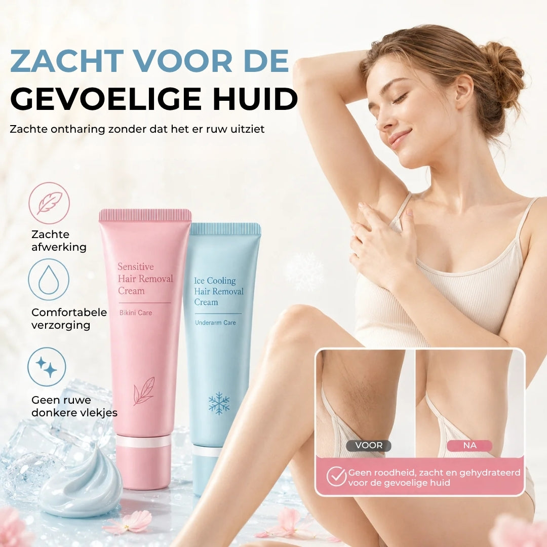 Aromatische Ontharingscrème Met Ijssensatie-Technologie