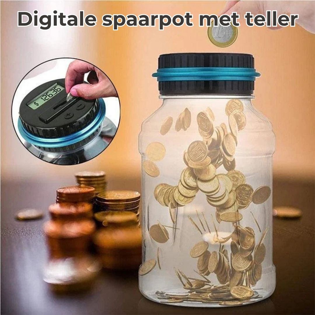 Digitale Spaarpot met Automatische Muntentelling