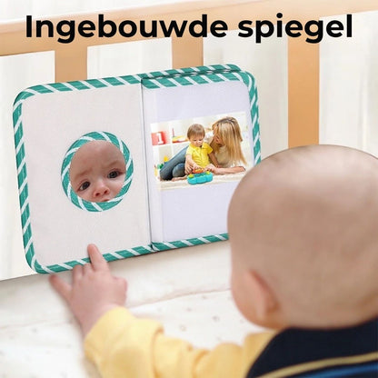 Zacht Babyfotoboek met Spiegel & Bijtring
