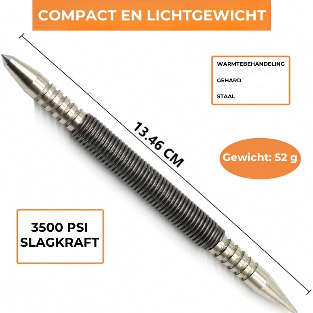 Automatische Centerpons en Mini Hamer - 2 Stuks
