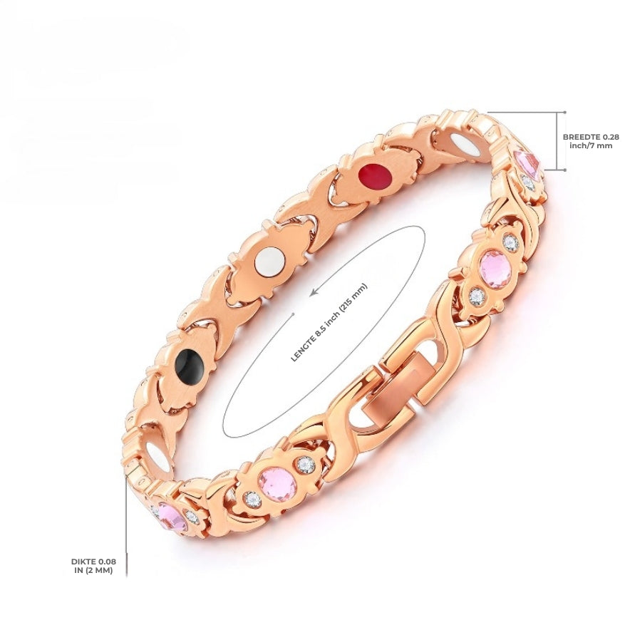 Roségouden Magnetische Armband