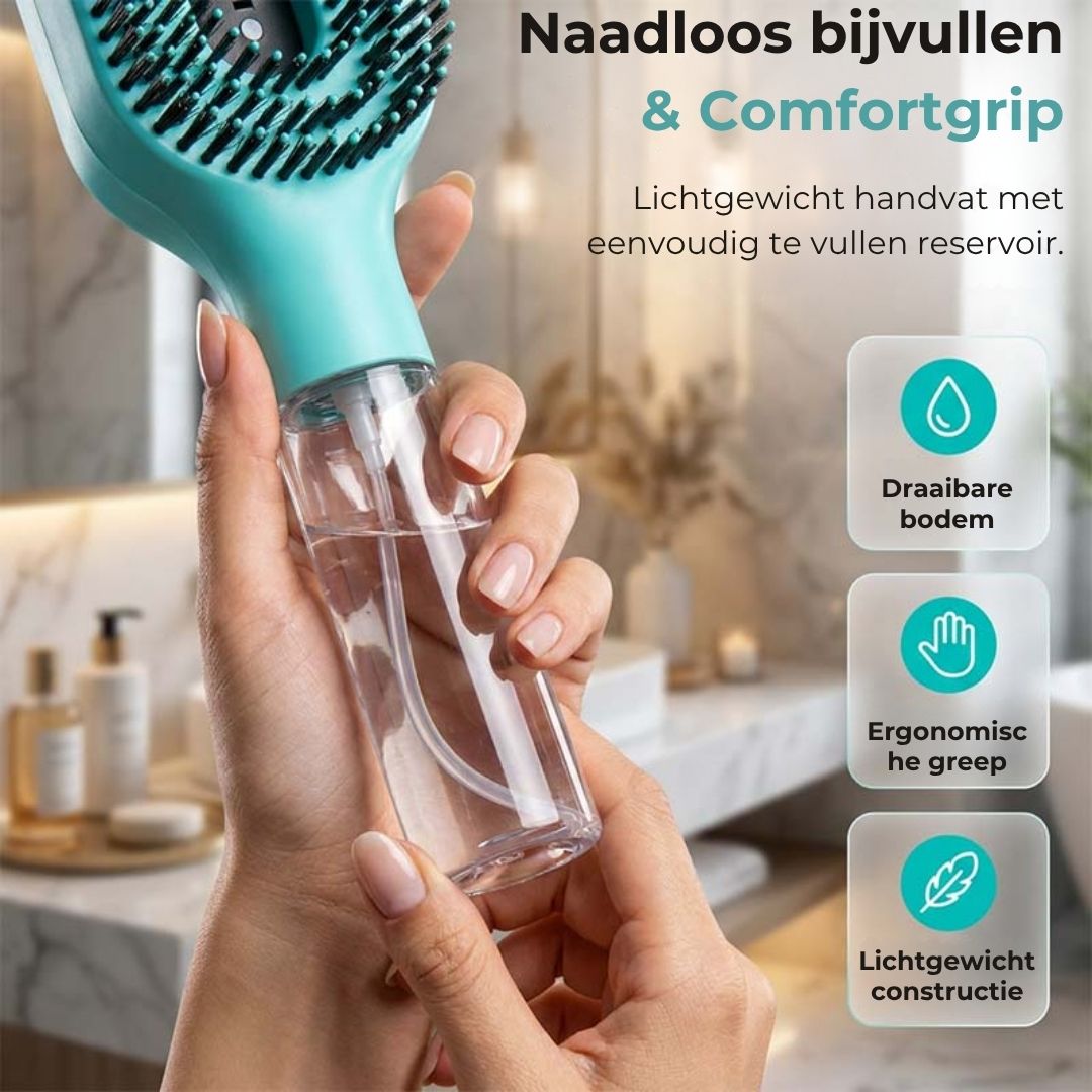 Hydraterende Haarborstel met Ingebouwde Vernevelaar
