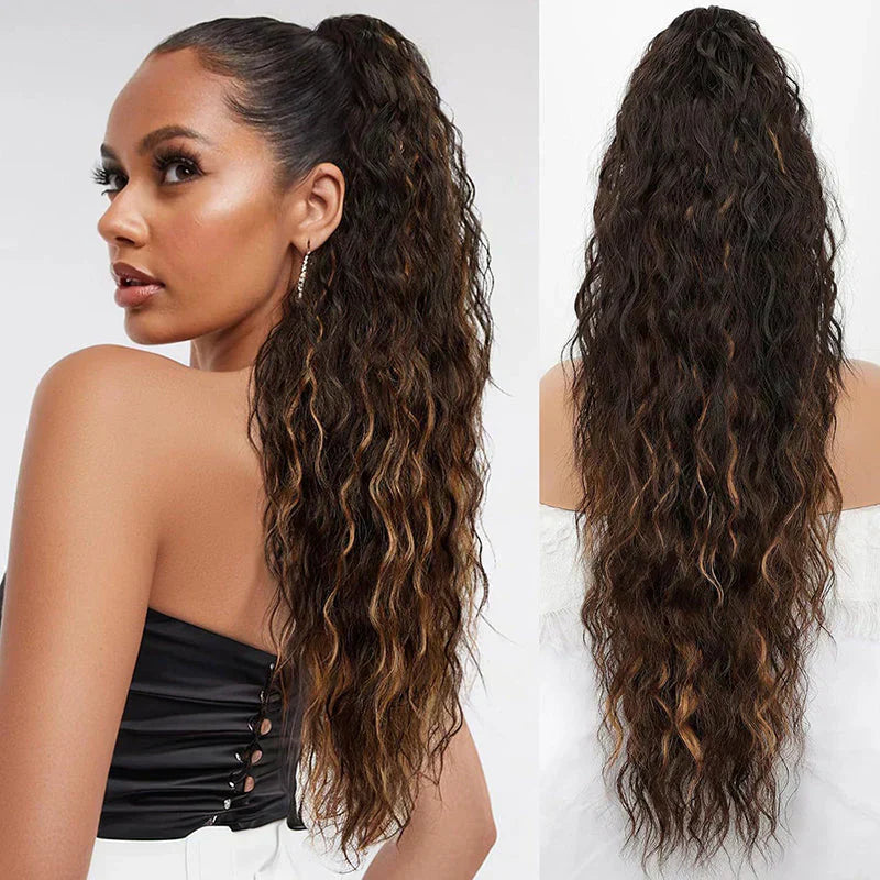 50cm Krullende, Golvende Frizz-Haarextensions