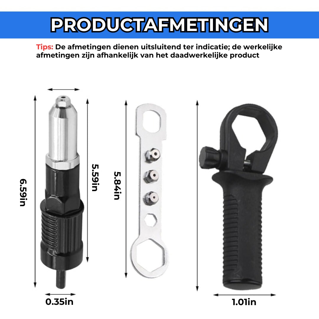 Boor Klinknagelpistool Adapter