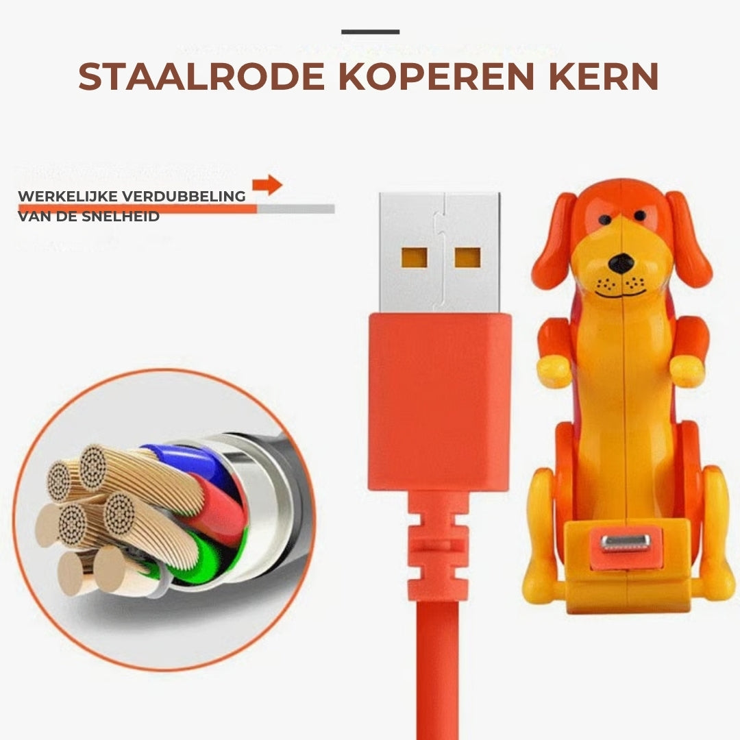Grappige Hond Snellaadkabel