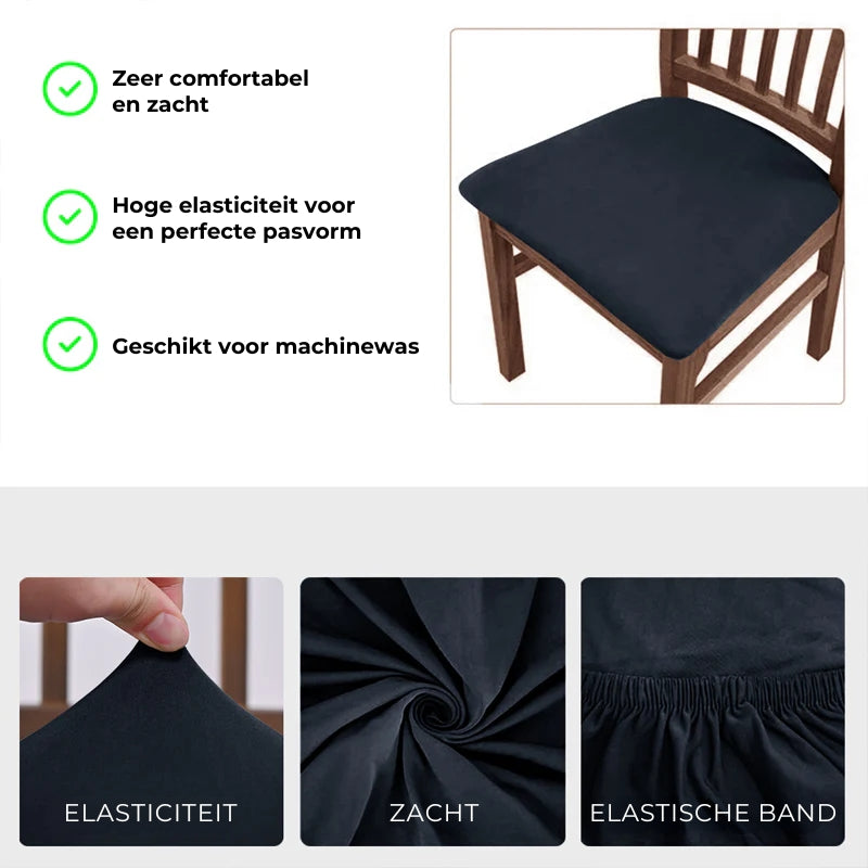 Rekbare waterdichte stoelhoezen (1 set van 4)