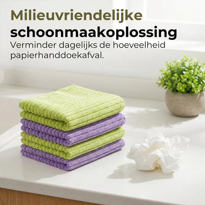 Ultra Absorberende Microvezel Reinigingsdoekjes - 10 Stuks