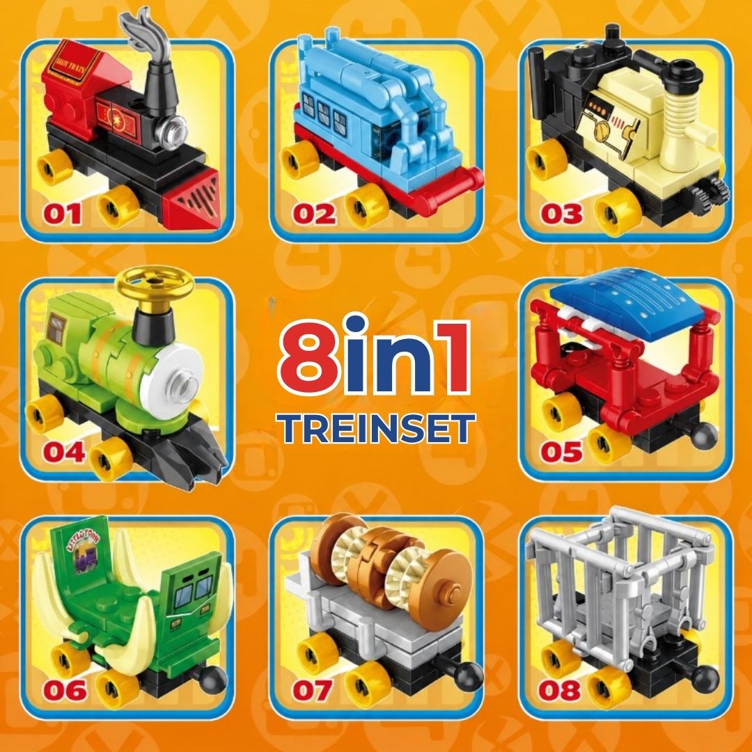 8-in-1 Trein Bouwset