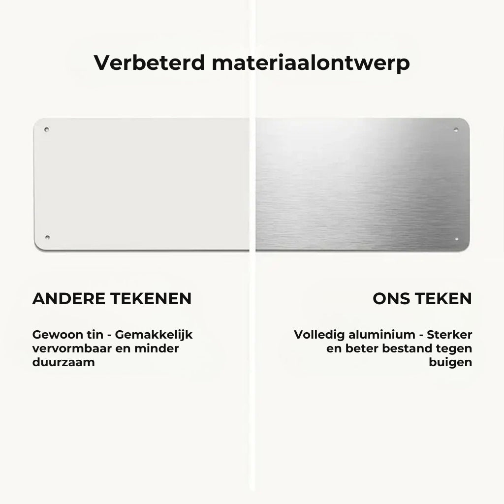 LOVE YOU, BYE – Vintage metalen wandbord