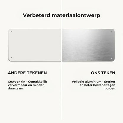 LOVE YOU, BYE – Vintage metalen wandbord