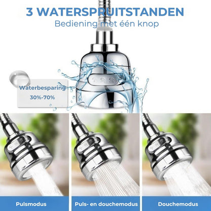 Sproeikop verlengstuk voor de keukenkraan