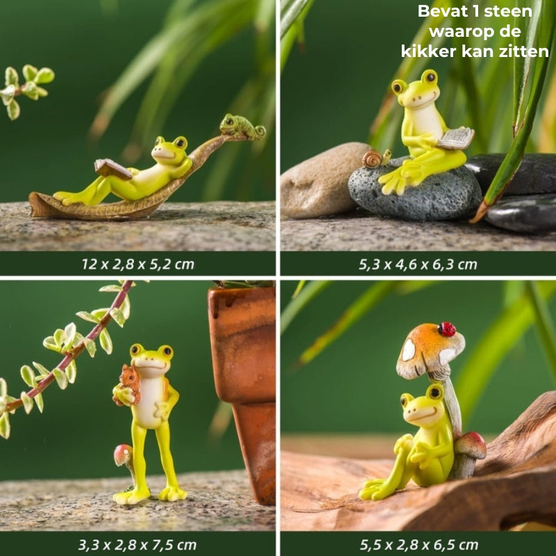 Kikker bloempothanger ornament