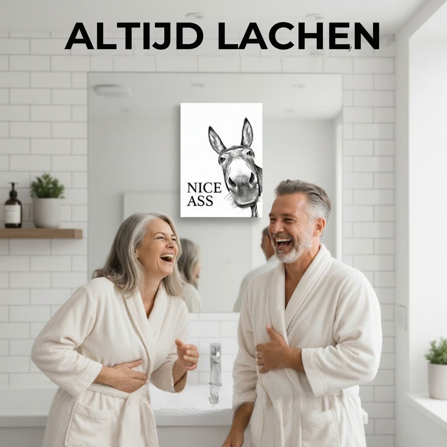 Grappig "Nice Ass" Ezelportret