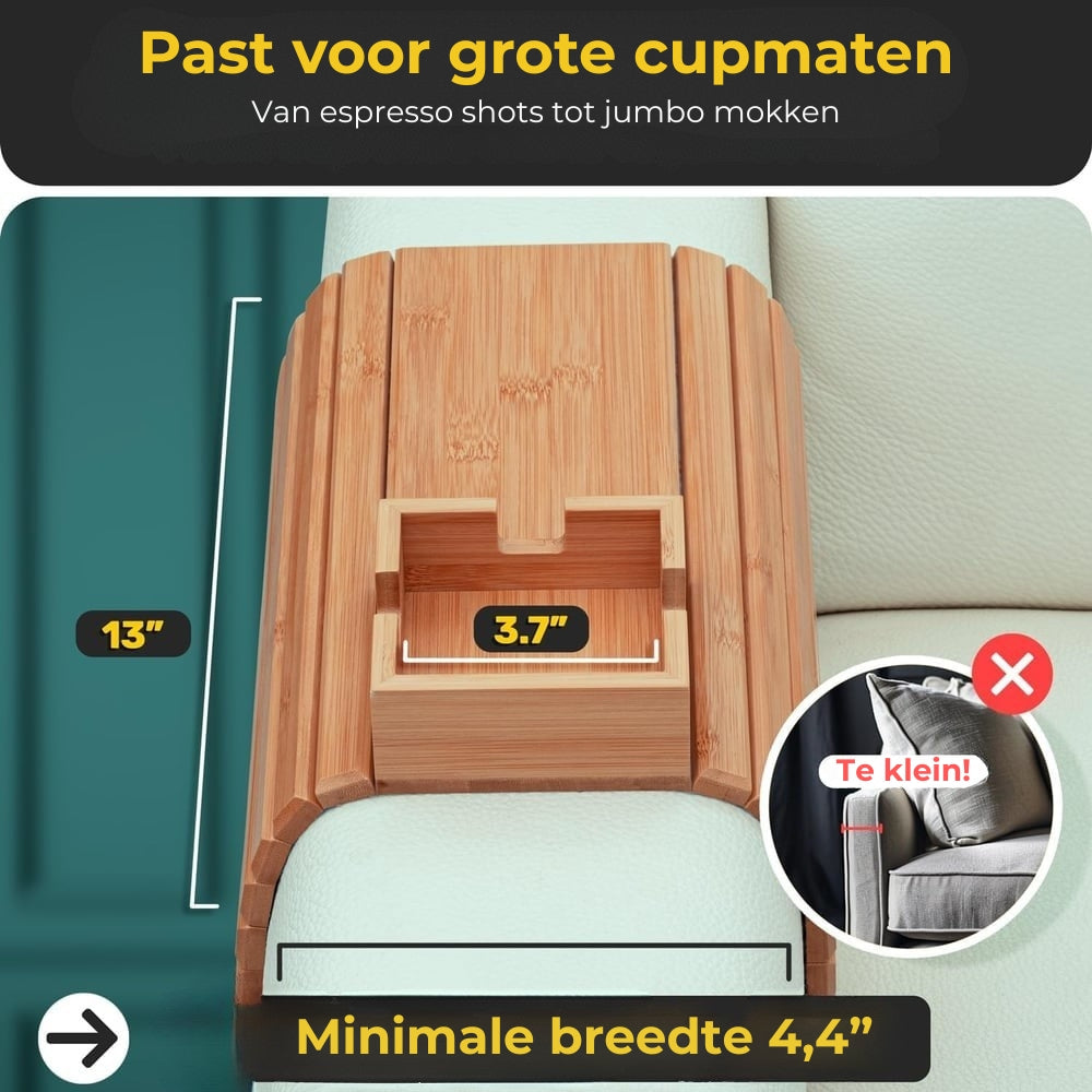 Bamboe Armsteun Plateau - De beste vriend van je sofa