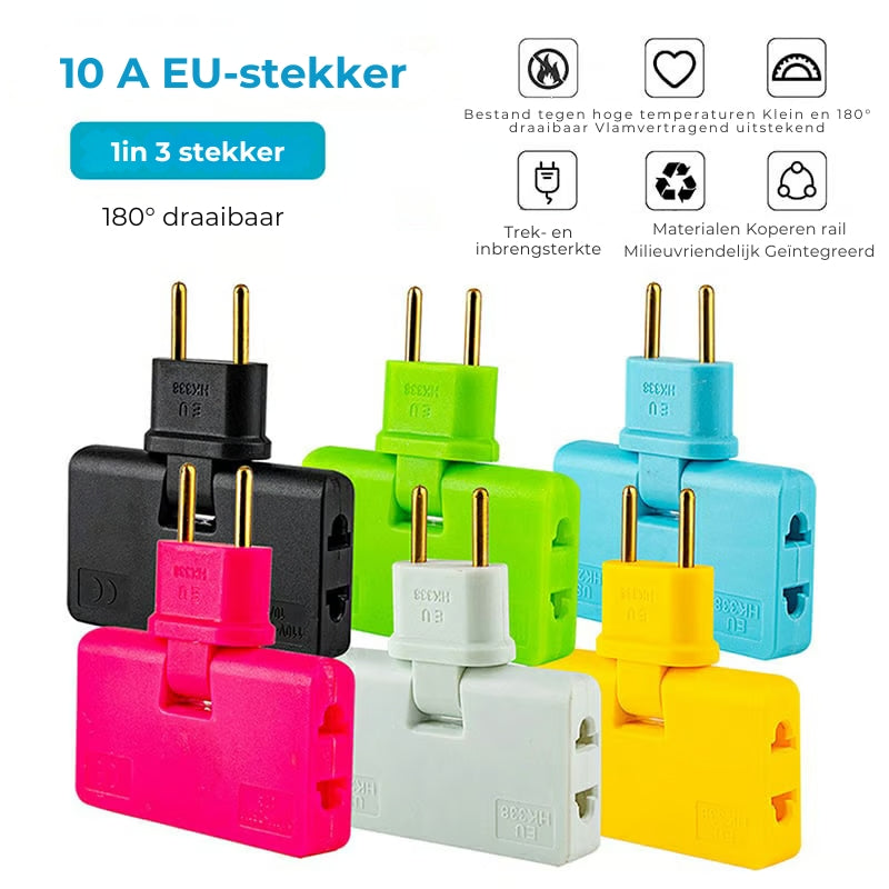 180° Ruimtebesparende Stopcontactadapter